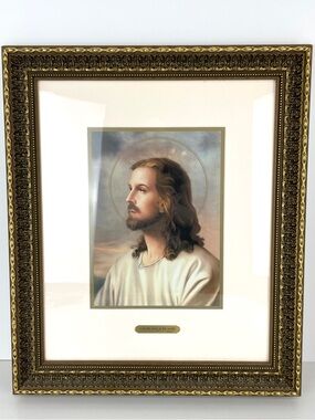 Franklin Mint “I am the Light of the World” Jesus Framed Fine Art Lithograph